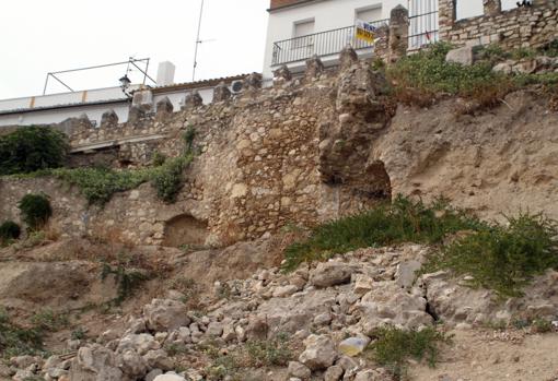 Estado de la ladera de la Villa de Cabra antes de su actuación