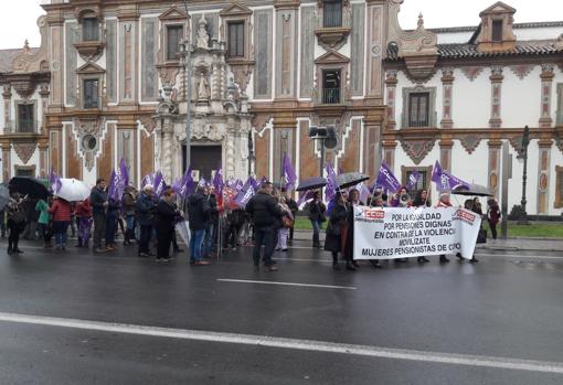 Cabecera de la concentración en Colón