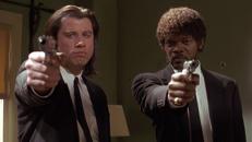 Travolta y Samuel L. Jackson en «Pulp Fiction»