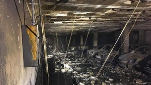 Efectivos del Parque de Bomberos de Lebrija han sofocado el incendio