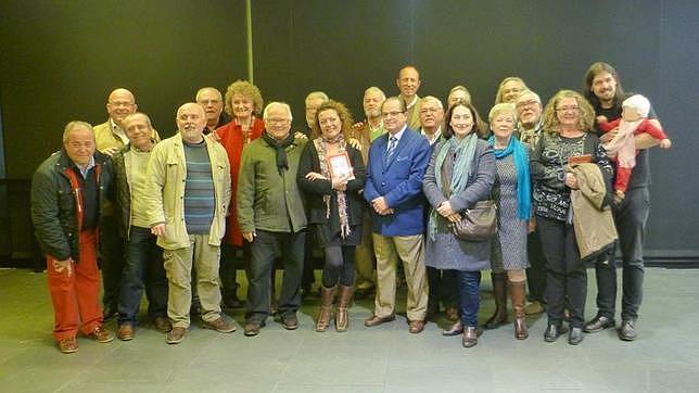 Integrantes de Ventana Plástica durante la inauguración de la muestra / ABC
