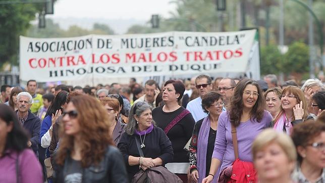 Manifestación contra la violencia de género