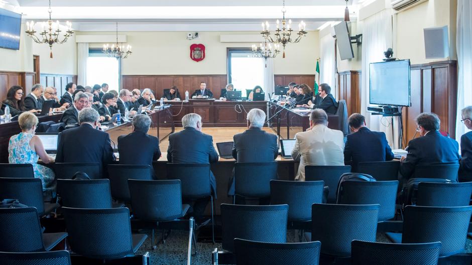 Peritos en el juicio del caso ERE que se celebra en la Audiencia de Sevilla