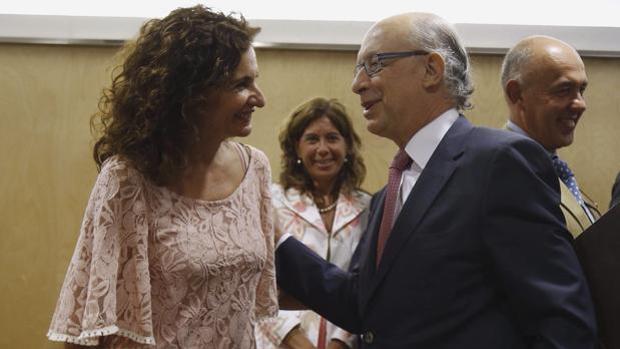 La consejera Montero y el ministro Montoro
