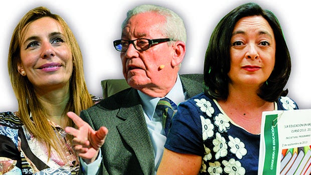 Begoña Álvarez, Rafael Escuredo y Mar Moreno