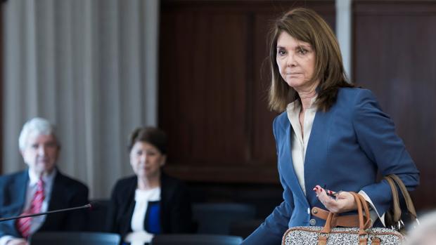 La exinterventora general de la Junta, Rocío Marcos, momentos antes de declarar como testigo