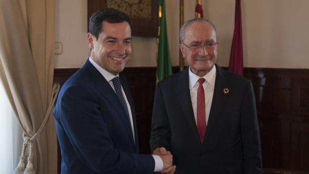 Juanma Moreno y Francisco de la Torre en su encuentro del jueves