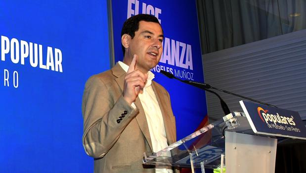 Moreno durante el acto celebrado este sábado en Marbella