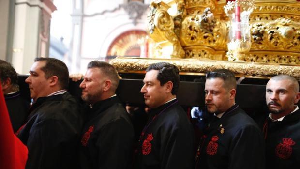 Moreno, el año pasado, cuando volvió al varal del Cristo de la Exaltación