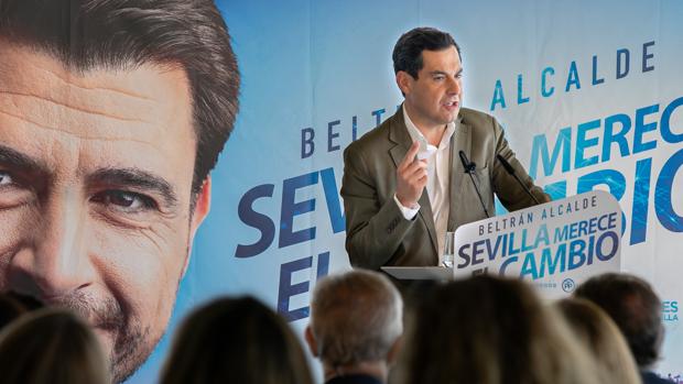 Juanma Moreno, este viernes en Sevilla