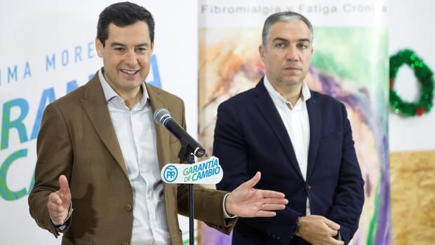 Juanma Moreno y Elías Bendodo