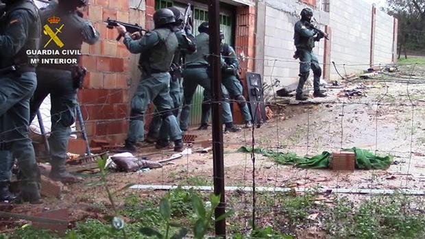 Imagen de archivo de la operación «Albarracín» que la Guardia Civil realizó en el Campo de Gibraltar