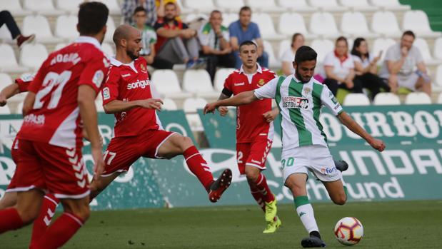 Andrés Martín, en el partido ante el Nástic