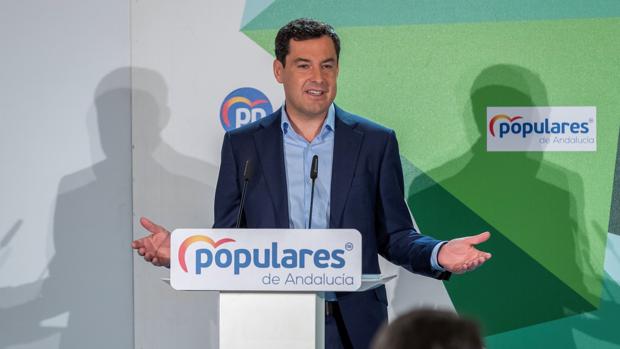 El presidente de la Junta de Andalucía, Juanma Moreno