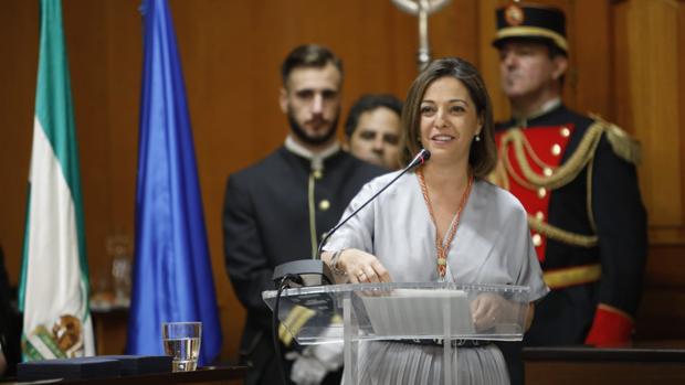 Isabel Ambrosio durante su intervención en el Pleno