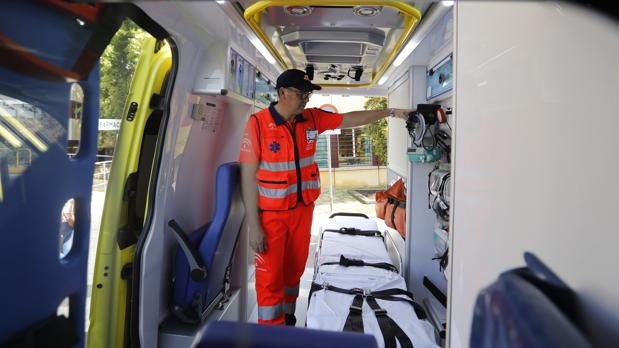 Interior de una ambulancia en Córdoba
