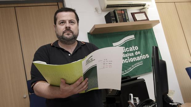 Carlos Sánchez, presidente del Sindicato Andaluz de Funcionarios