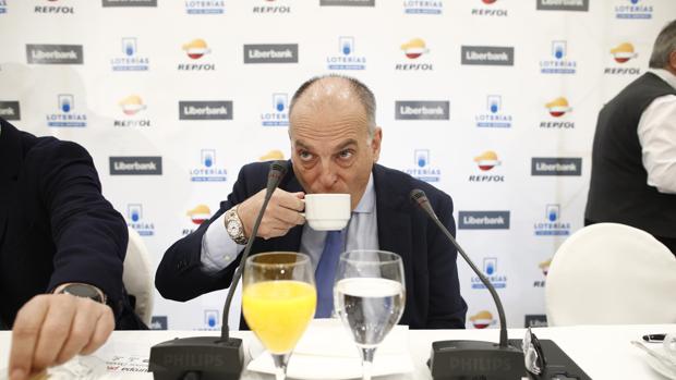 El presidente de LaLiga, Javier Tebas