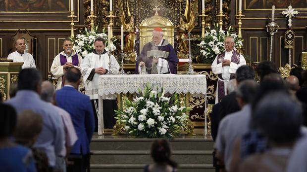 Carlos Amigo Vallejo, durante la celebración por Fray Ricardo de Córdoba