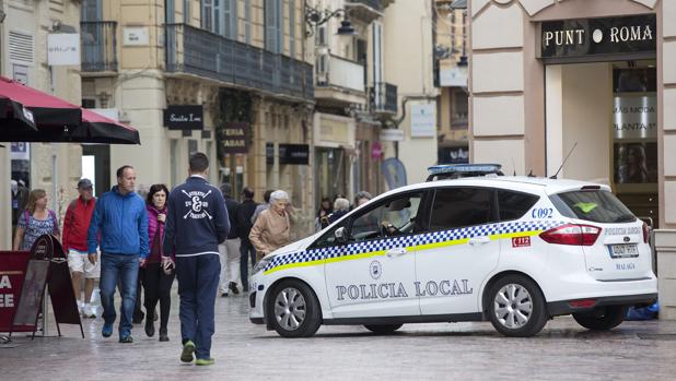 Un coche patrulla de la Policía Local de Málaga