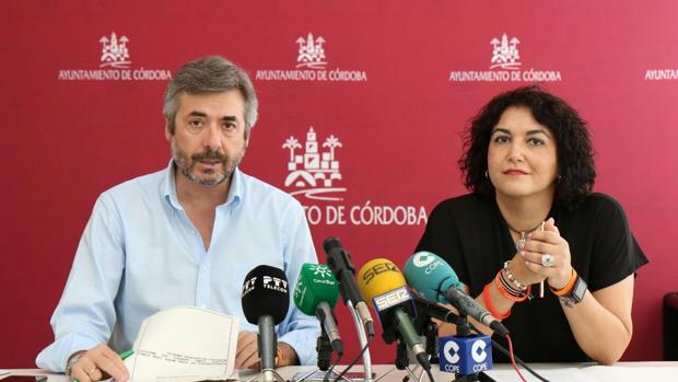 Miguel Ángel Torrico y Eva Timoteo, en rueda de prensa esta mañana
