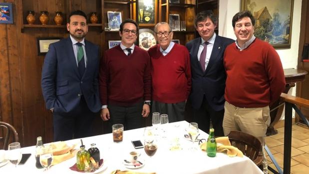 Antonio Romero, Antonio Palacios, Rafael Campanero, Javier González y Jesús Coca