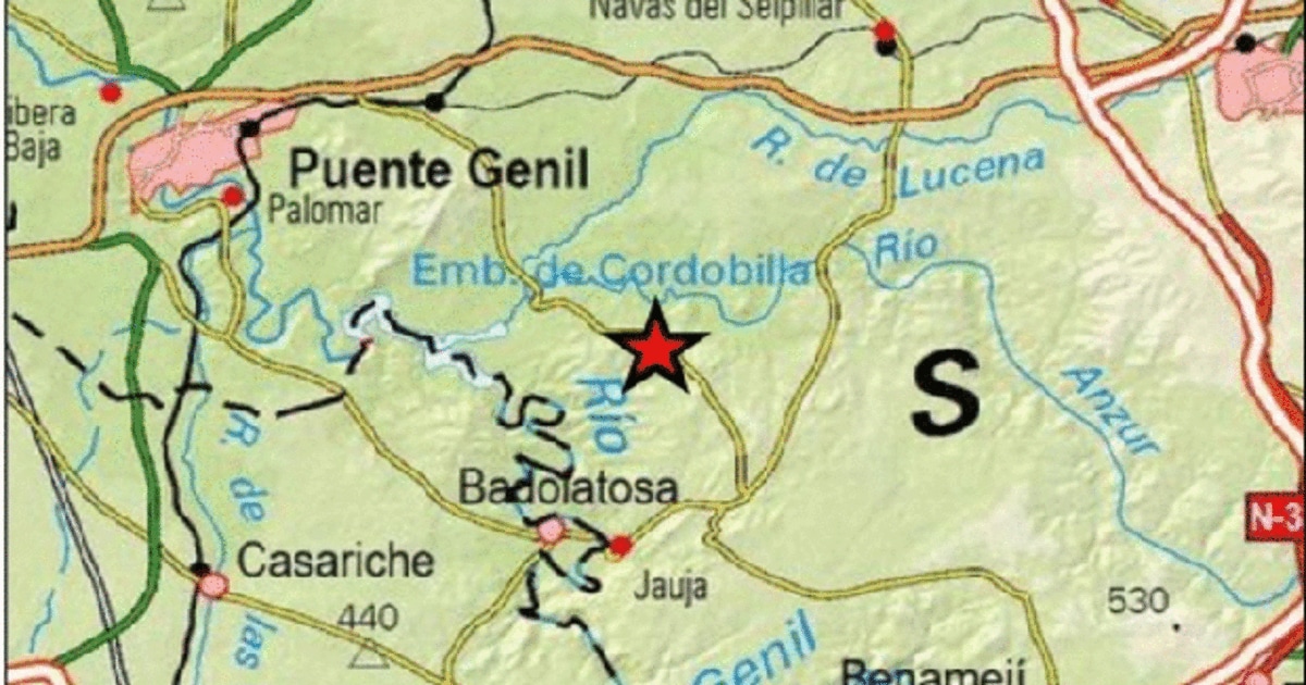 El Instituto Geografico Registra Un Pequeno Terremoto Con Epicentro Cerca De Moriles