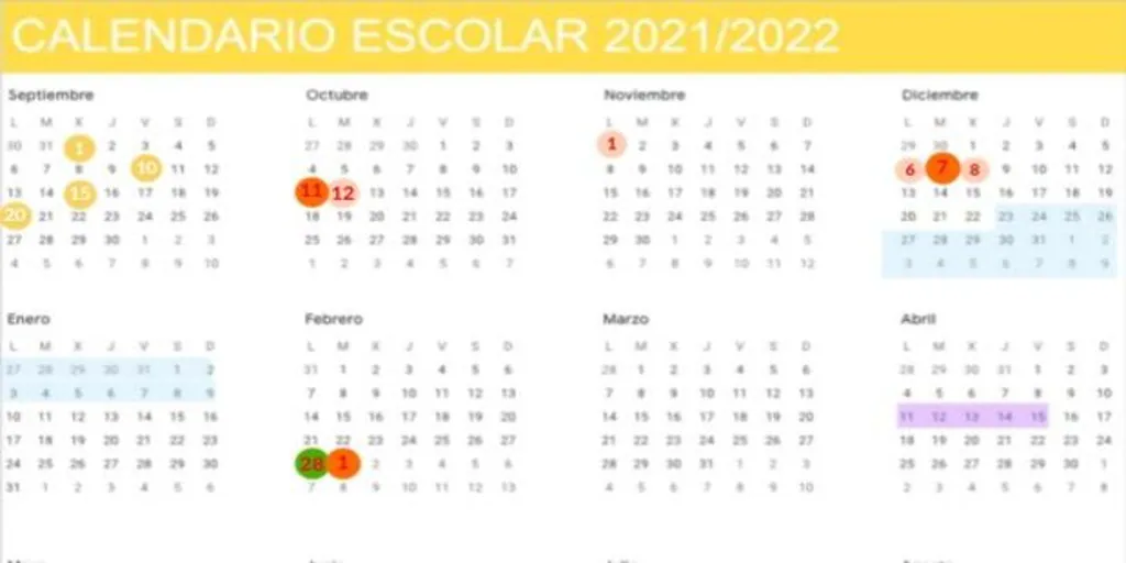 El Calendario Escolar En Almeria Para El Ano 2021 2022 Asi Caen Los Dias Festivos Y Puentes