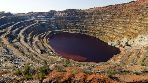 Las minas de Riotinto, en Huelva, donde ha sido hallado el tesoro de monedas romanas