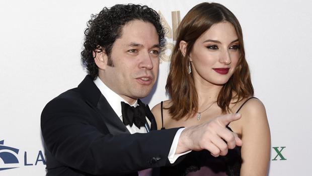 El músico venezolano Gustavo Dudamel y su mujer, la actriz española María Valverde