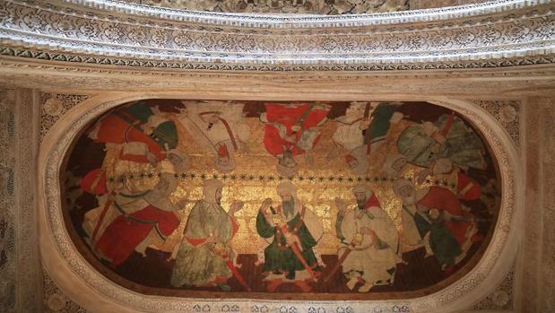 Presentación de la la restauración de las pinturas sobre cuero
