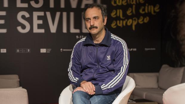 Babis Makridis durante su visita al Festival de Sevilla