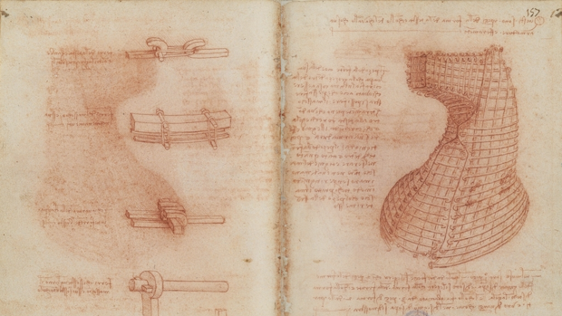 Proyecto de Leonardo para un monumento ecuestre en honor de Francesco Sforza, que nunca se realizó («Códice Madrid II»)