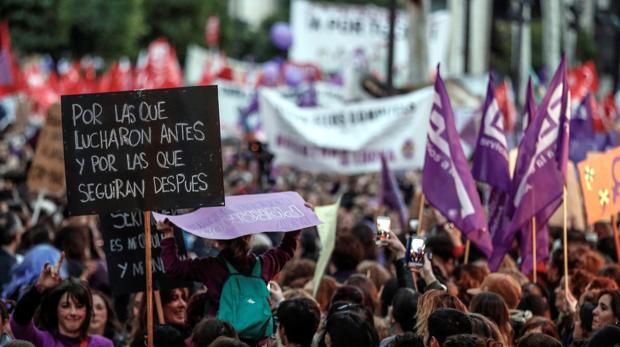 Una imagen de la manifestación que recorrió las calles de Sevilla el pasado 8 de marzo, Día de la Mujer