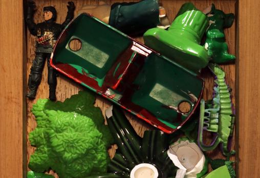 Detalle de «Corazón monstruoso. Verde»