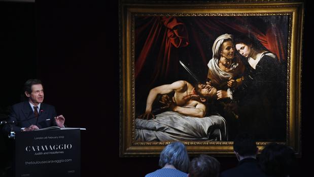 Una imagen de la presentación del «Caravaggio perdido»