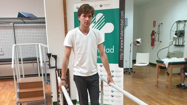 El torero en la primera sesión de rehabilitación