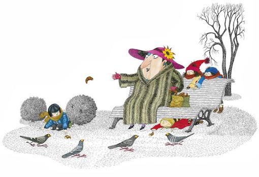 Ilustración de «Los Simblanca», de André Bouchard