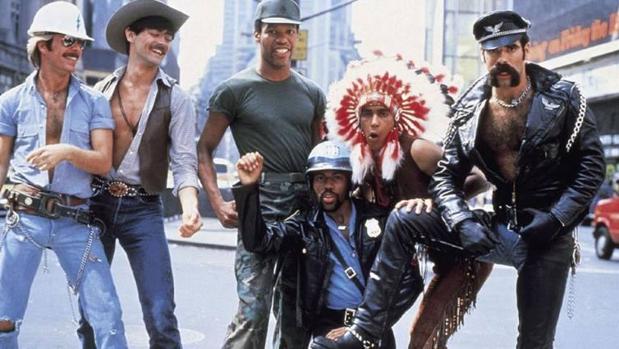 Los miembros de Village People, en una sesión de fotos en Manhattan