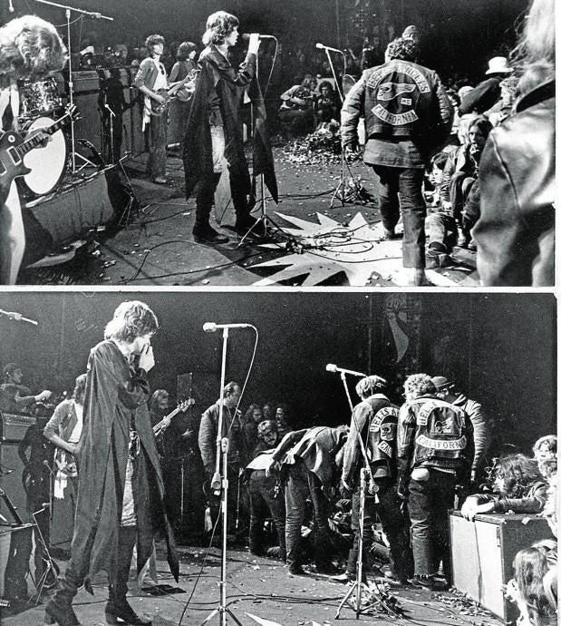 Secuencia de la tragedia de Altamont