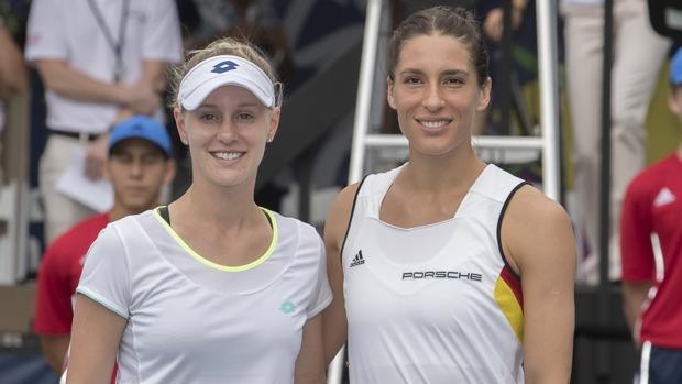 Alison Riske (Estados Unidos) y Andrea Petkovic (Alemania)