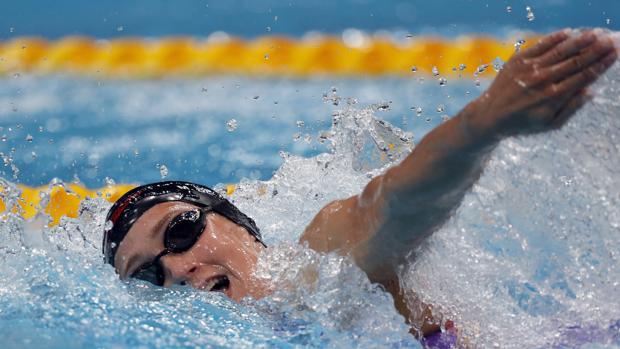 Mireia Belmonte, durante el Mundial de Budapest