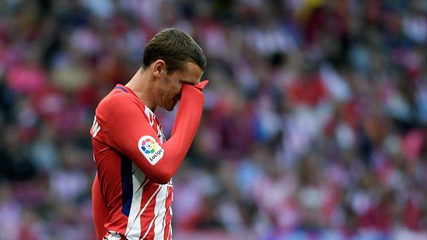 Griezmann, durante el partido contra el Eibar