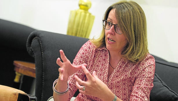 Esther Puigcercos, durante su entrevista con ABC