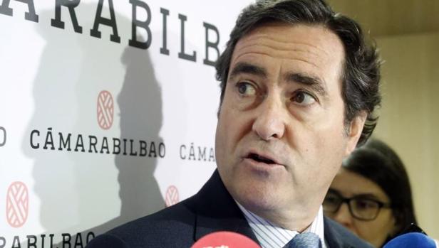 El presidente de la patronal CEOE, Antonio Garamendi