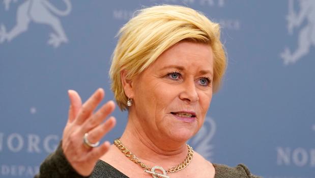 Siv Jensen, ministra de Finanzas de Noruega