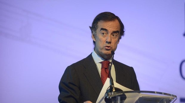 El presidente de OHL, Juan Villar-Mir, en la junta de accionistas del grupo