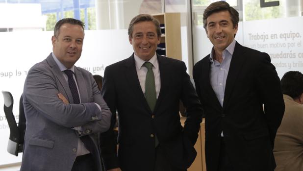 Luis M. Martín, Luis Garzón y Alfredo Montero, socios cofundadores de Lúmina