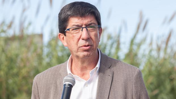 El candidato de Ciudadanos a la Presidencia de la Junta de Andalucía en estas elecciones andaluzas, Juan Marín