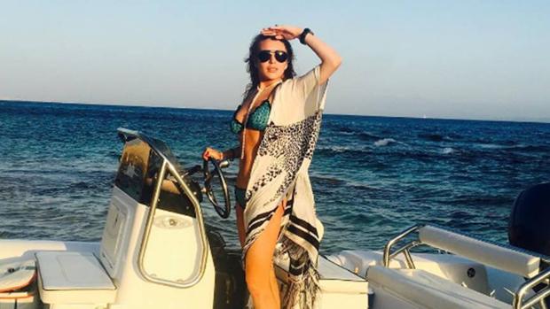 Lohan disfrutando de unos días de descanso